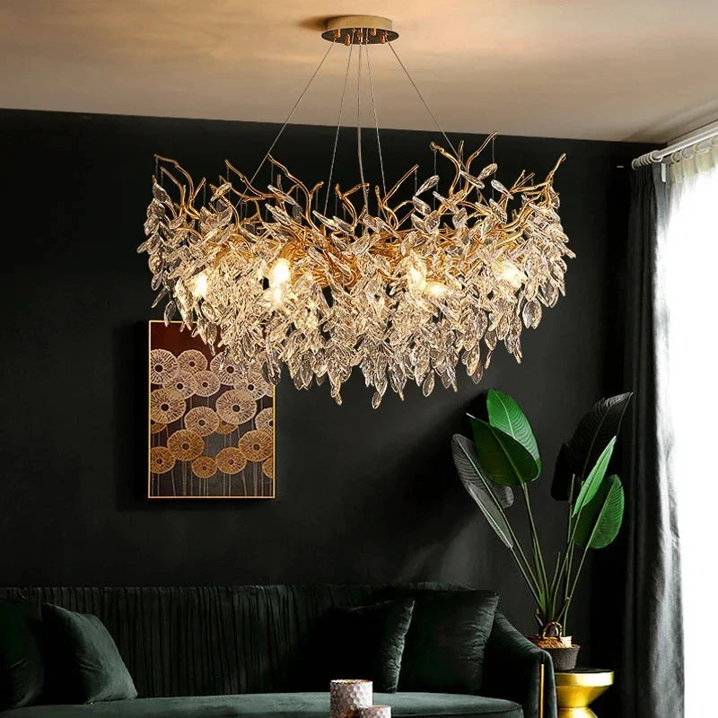Luxury Gold Crystal Chandelier - 高級クリスタルシャンデリア
