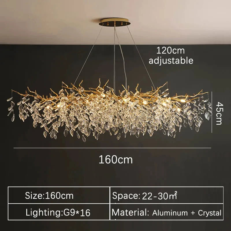 Luxury Gold Crystal Chandelier - 高級クリスタルシャンデリア