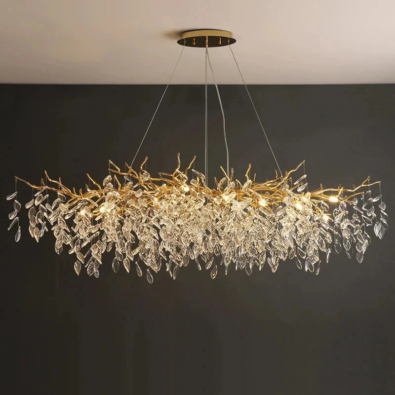 Luxury Gold Crystal Chandelier - 高級クリスタルシャンデリア