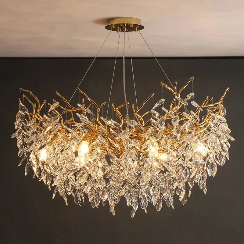 Luxury Gold Crystal Chandelier - 高級クリスタルシャンデリア