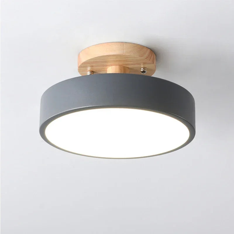 LED シーリングライト 北欧 天井照明 木目調 円形 シーリングランプ モダン 薄型 玄関 廊下 エントランス 洗面所 トイレ 寝室 ダイニング キッチン 書斎 浴室 クローゼット ラバーウッド LED照明 おしゃれ ホテルライク インテリア 送料無料 Aethel Japan