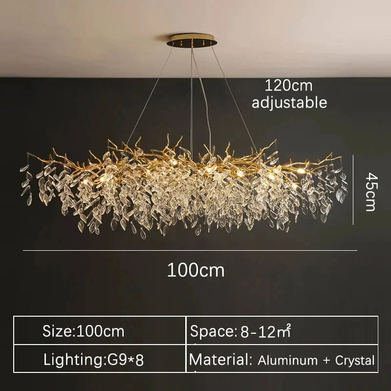 Luxury Gold Crystal Chandelier - 高級クリスタルシャンデリア