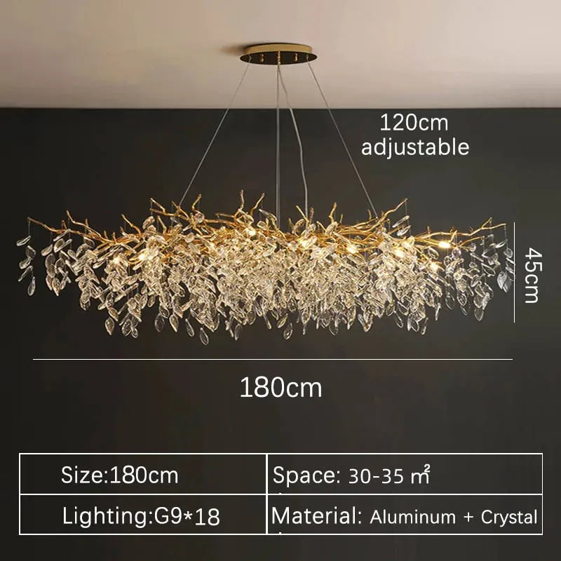 Luxury Gold Crystal Chandelier - 高級クリスタルシャンデリア