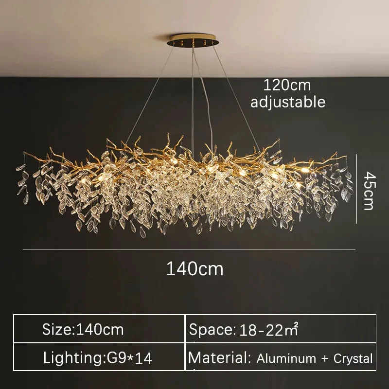 Luxury Gold Crystal Chandelier - 高級クリスタルシャンデリア