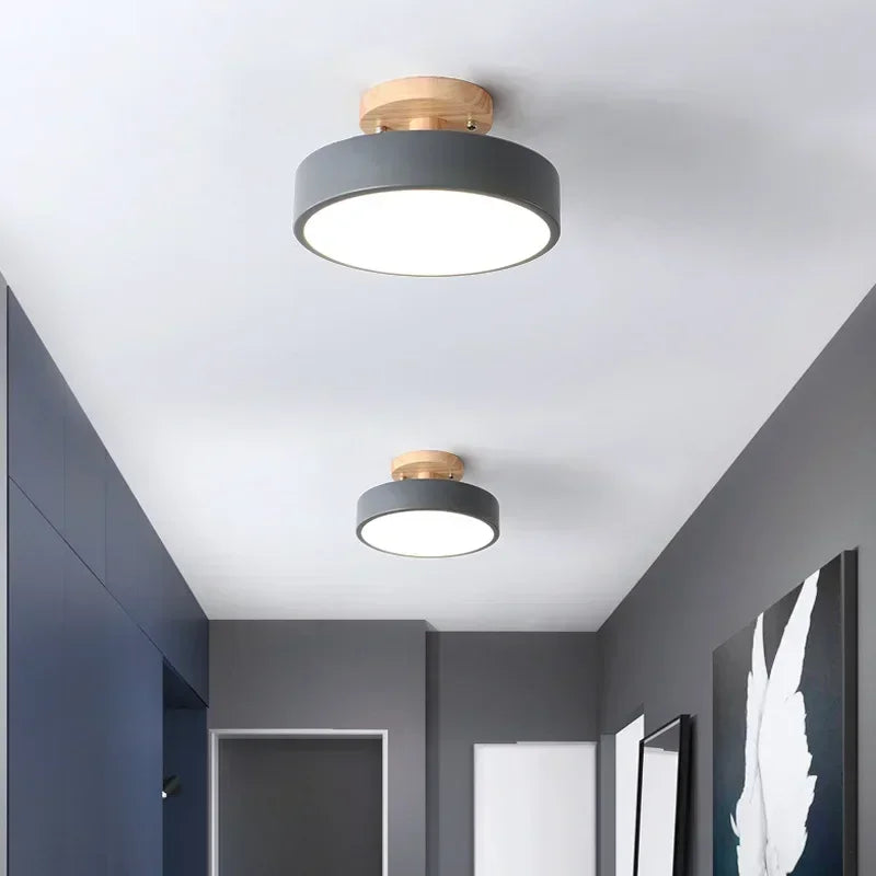 LED シーリングライト 北欧 天井照明 木目調 円形 シーリングランプ モダン 薄型 玄関 廊下 エントランス 洗面所 トイレ 寝室 ダイニング キッチン 書斎 浴室 クローゼット ラバーウッド LED照明 おしゃれ ホテルライク インテリア 送料無料 Aethel Japan