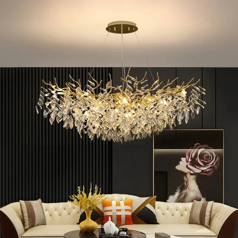 Luxury Gold Crystal Chandelier - 高級クリスタルシャンデリア