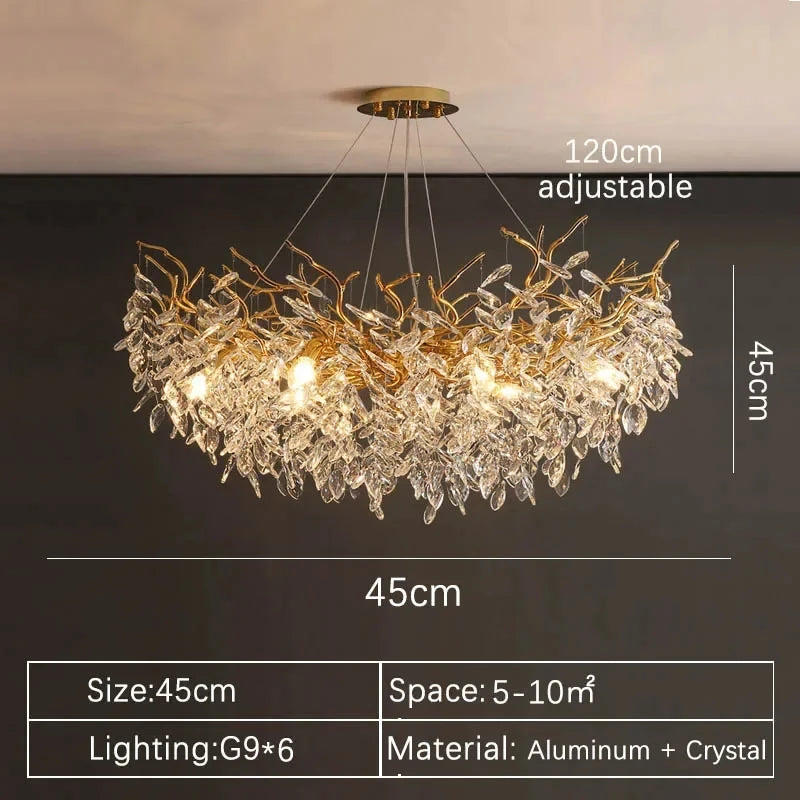 Luxury Gold Crystal Chandelier - 高級クリスタルシャンデリア