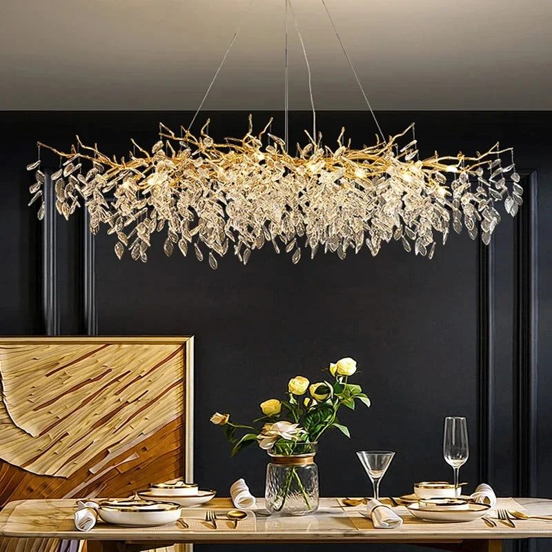 Luxury Gold Crystal Chandelier - 高級クリスタルシャンデリア